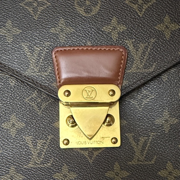 Authentic Louis Vuitton Dark Brown Monogram Briefcase/ 2 way bag - Picture 2 of 11